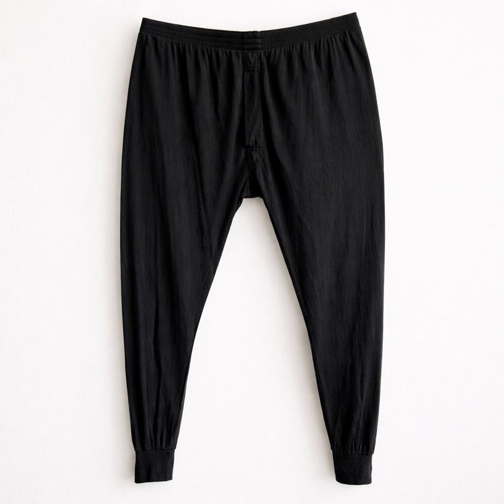 Vintage SilkSkins Black 100% Silk Lounge Pants Relaxed Elastic Waist XL